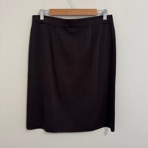 Misook Black Knee-Length Pencil Skirt